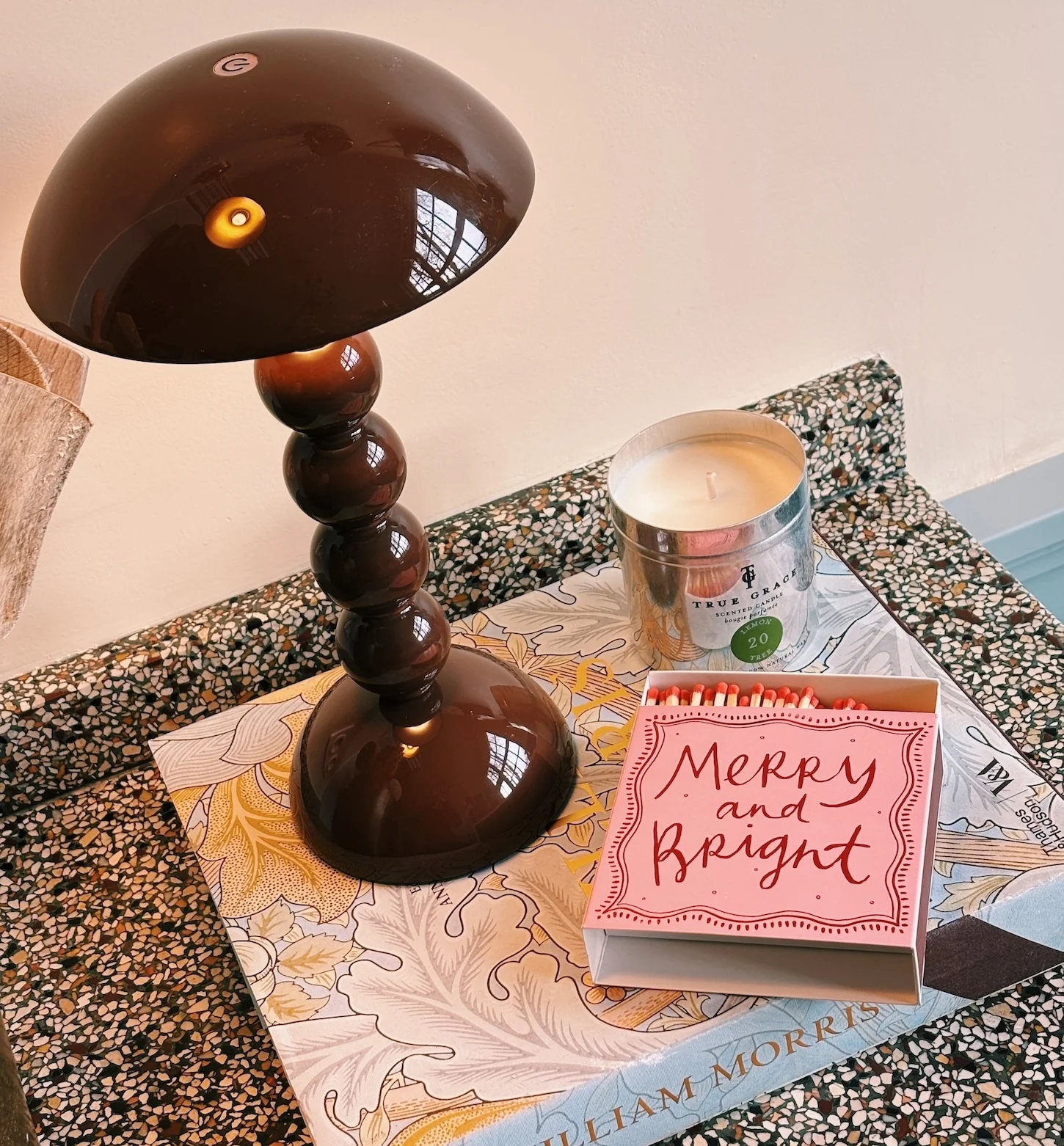 Addison Ross Brown Rechargeable Table Lamp - Image 3