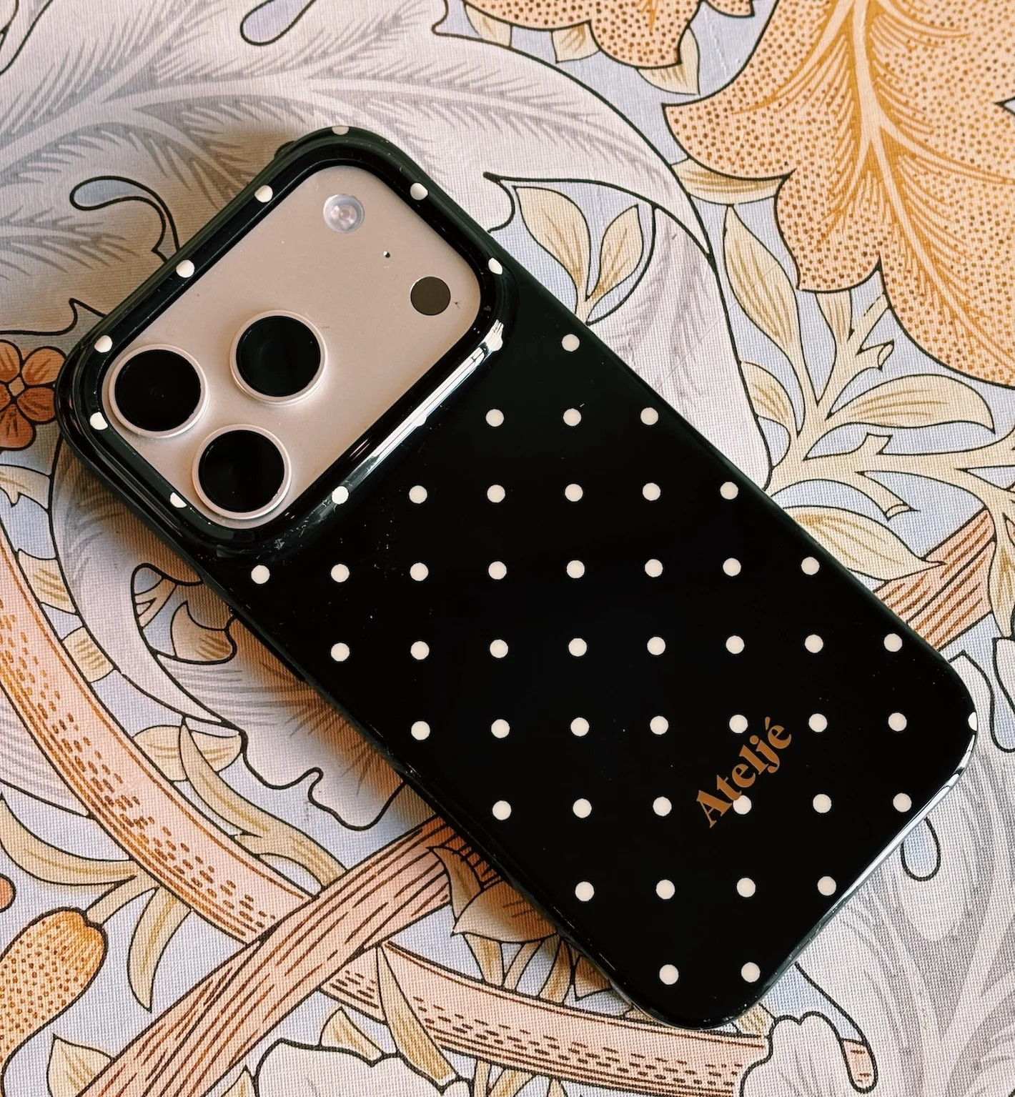 Ateljé Black Mini Polka Dot IPhone Case - Image 3