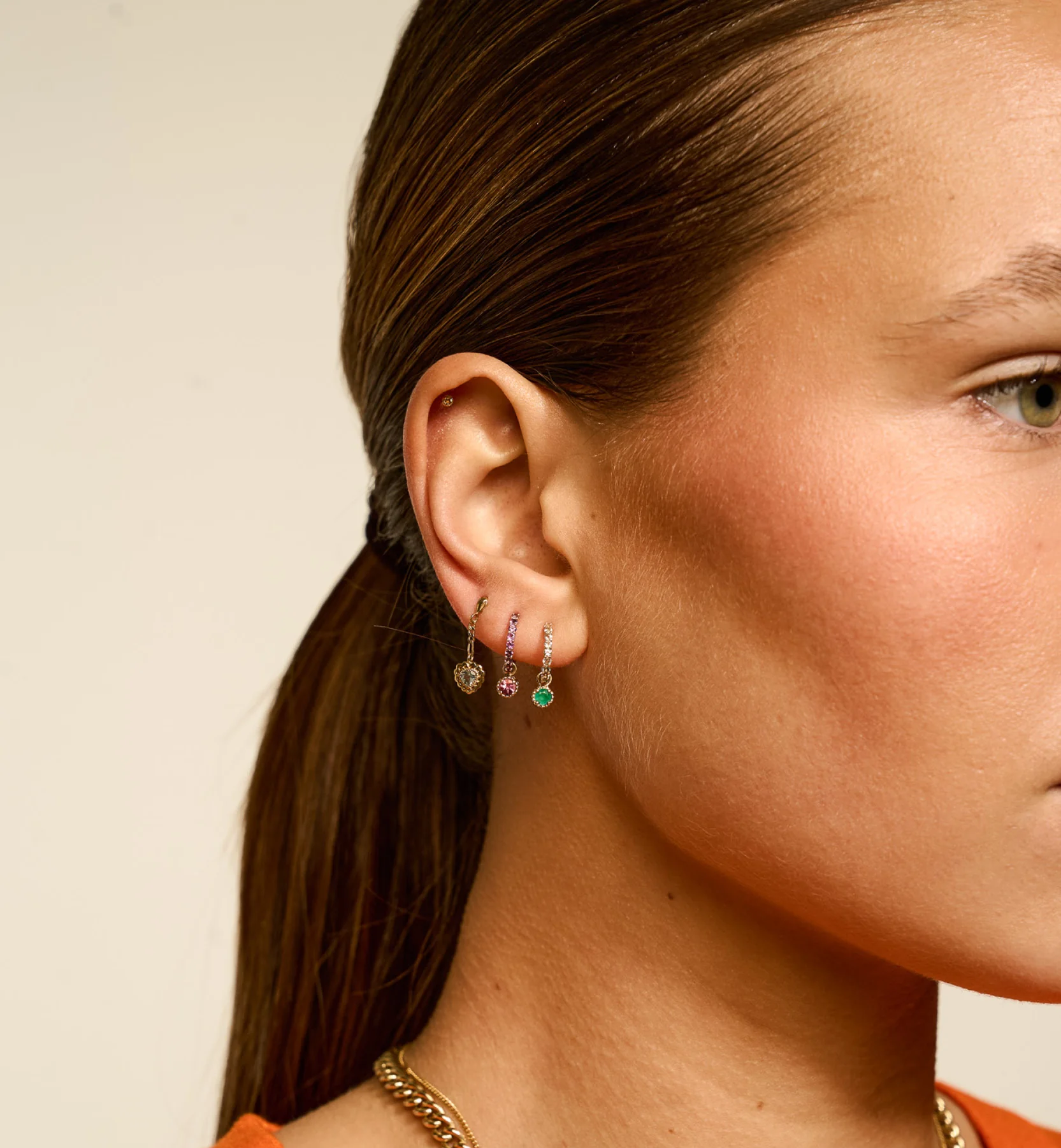 Birthstone Earring Charm 14K - Image 3