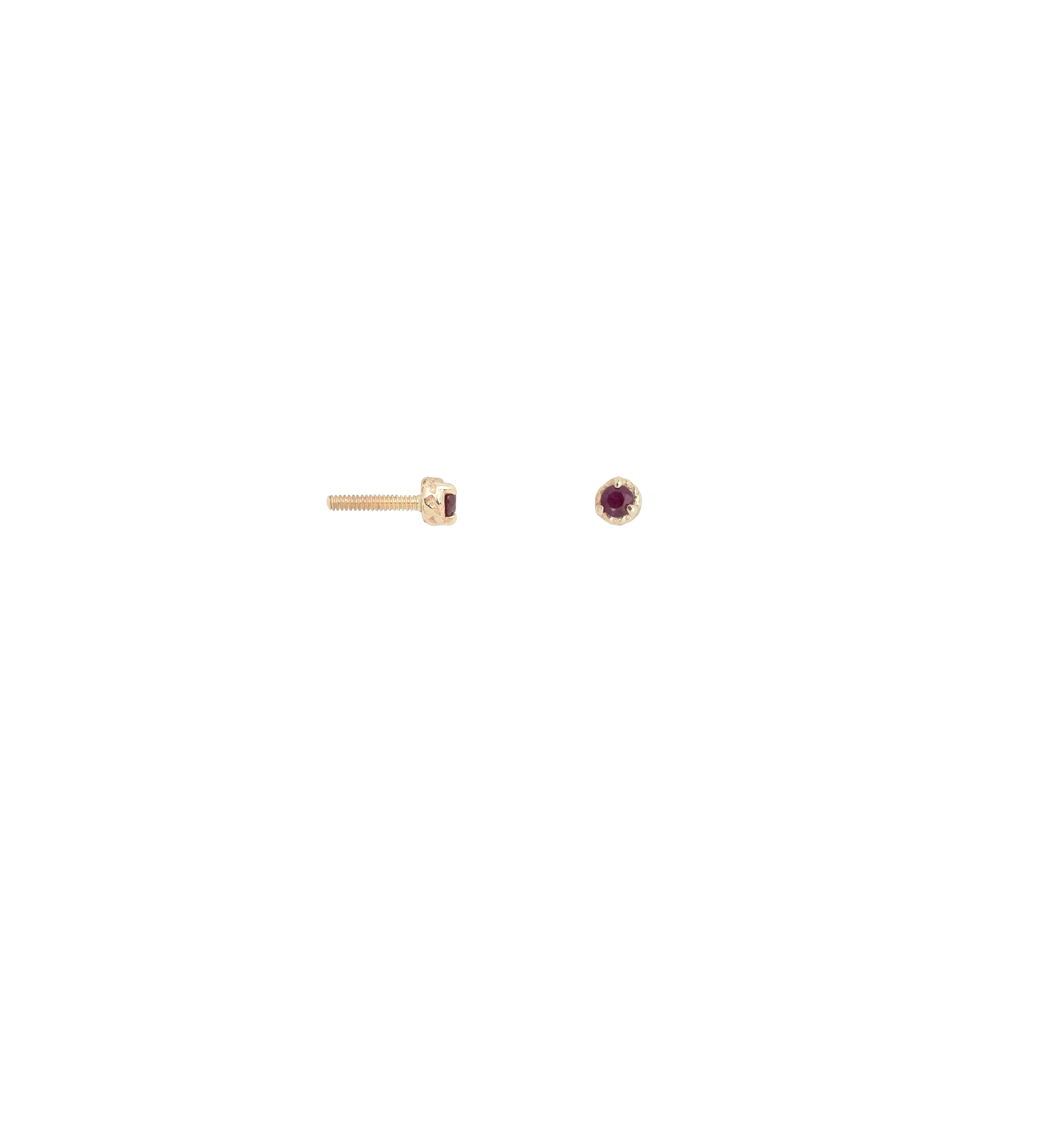 Birthstone Piercing Front 14K - Image 12