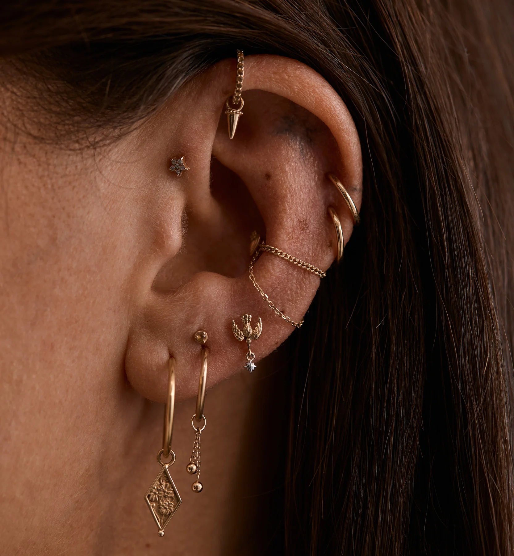 Chained Harmony Piercing Charm 14K - Image 3