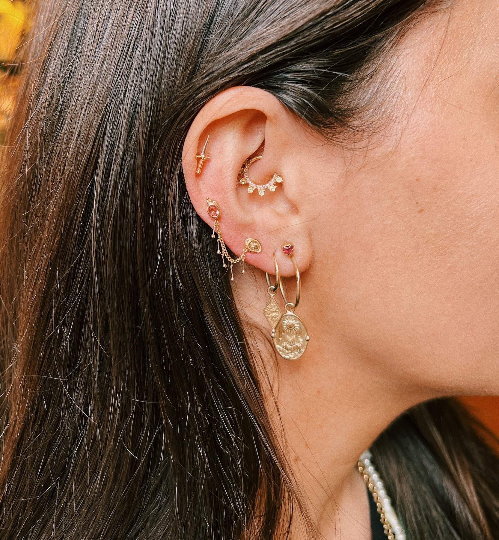 Endless Love Piercing Front 14K - Image 5