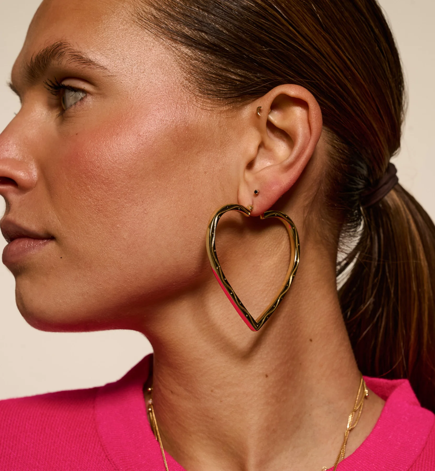 Funky Love Hoop Earrings - Image 4