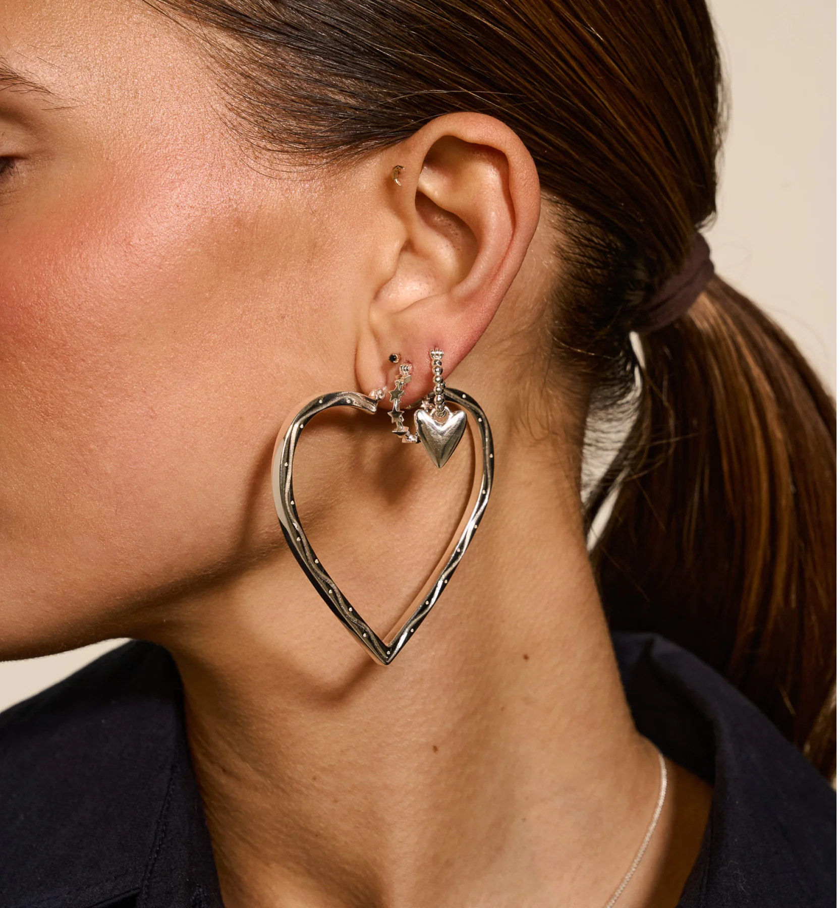 Funky Love Hoop Earrings - Image 6