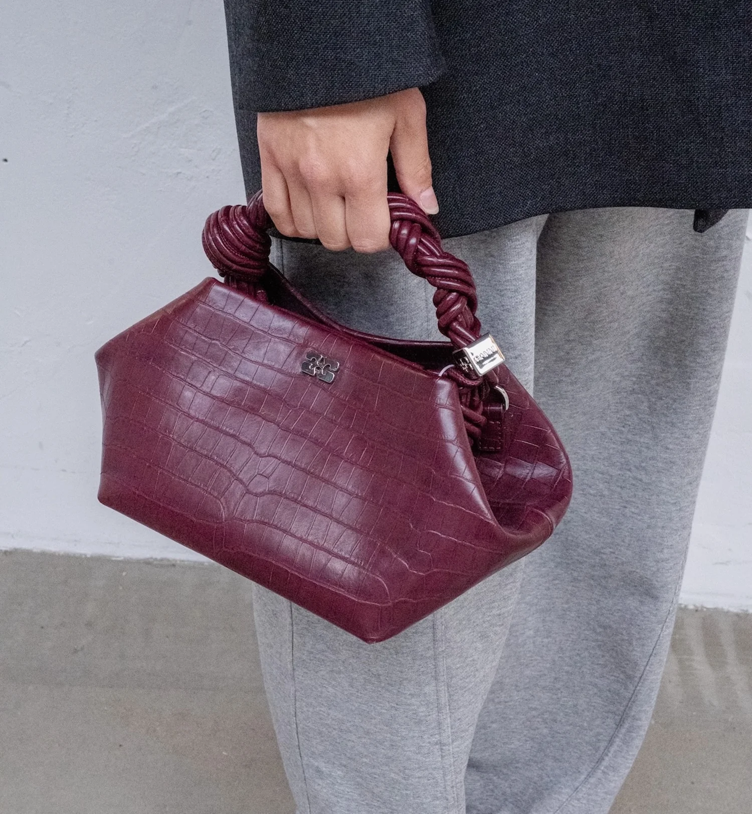 GANNI Bou Small Croco Pelinova Bag - Image 3