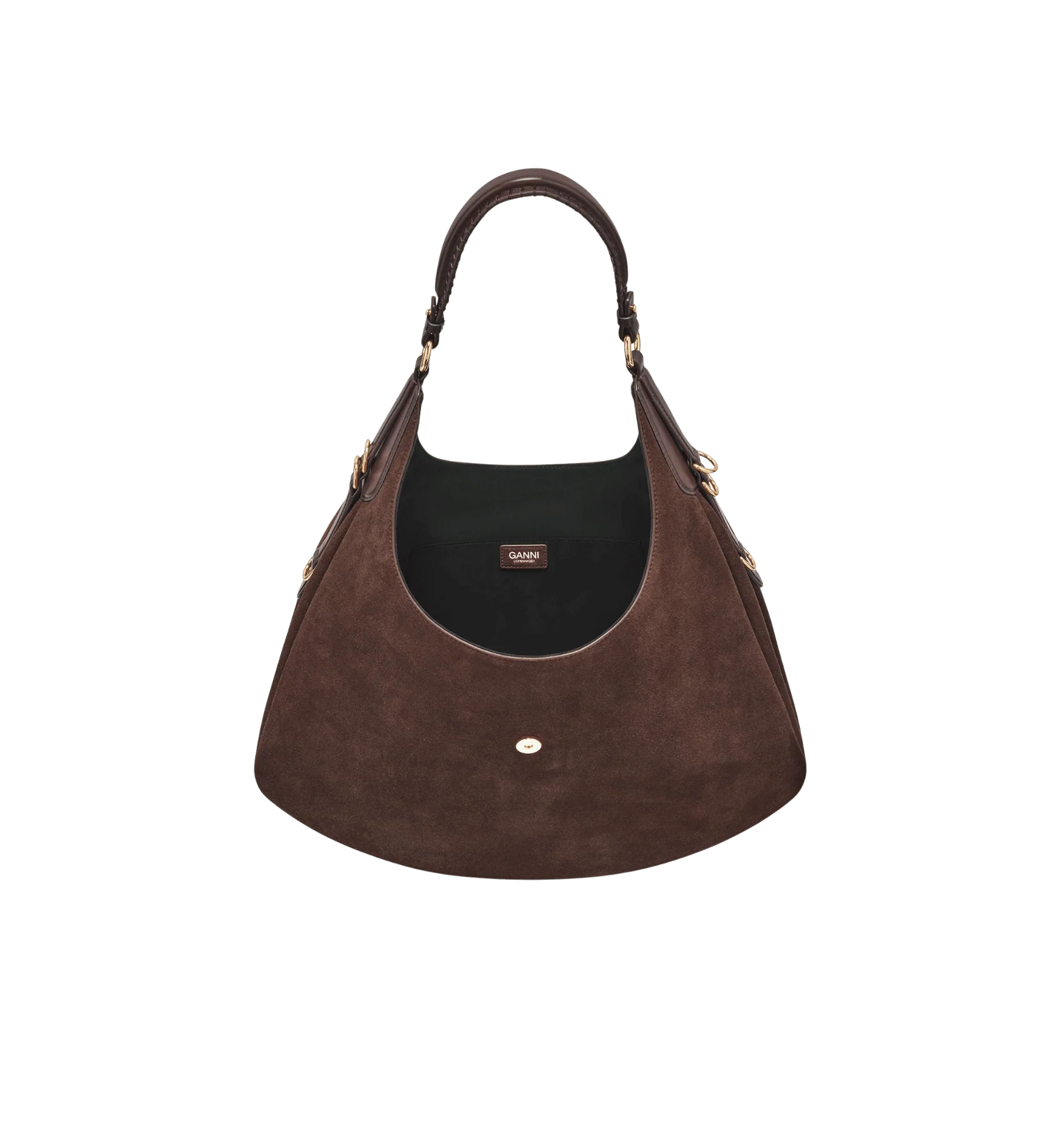 GANNI Kat Large Suede Bag - Image 5