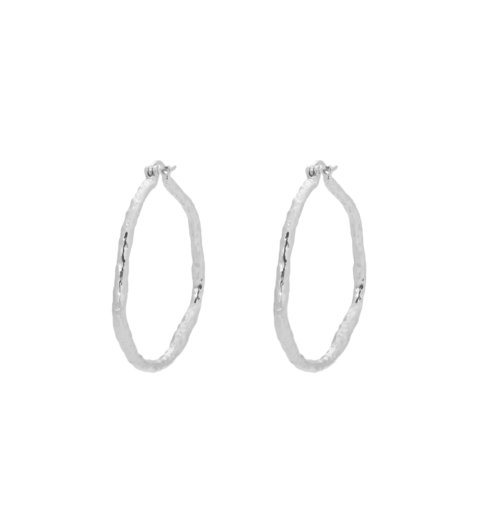 Large Organic Hoop Earrings - Image 3