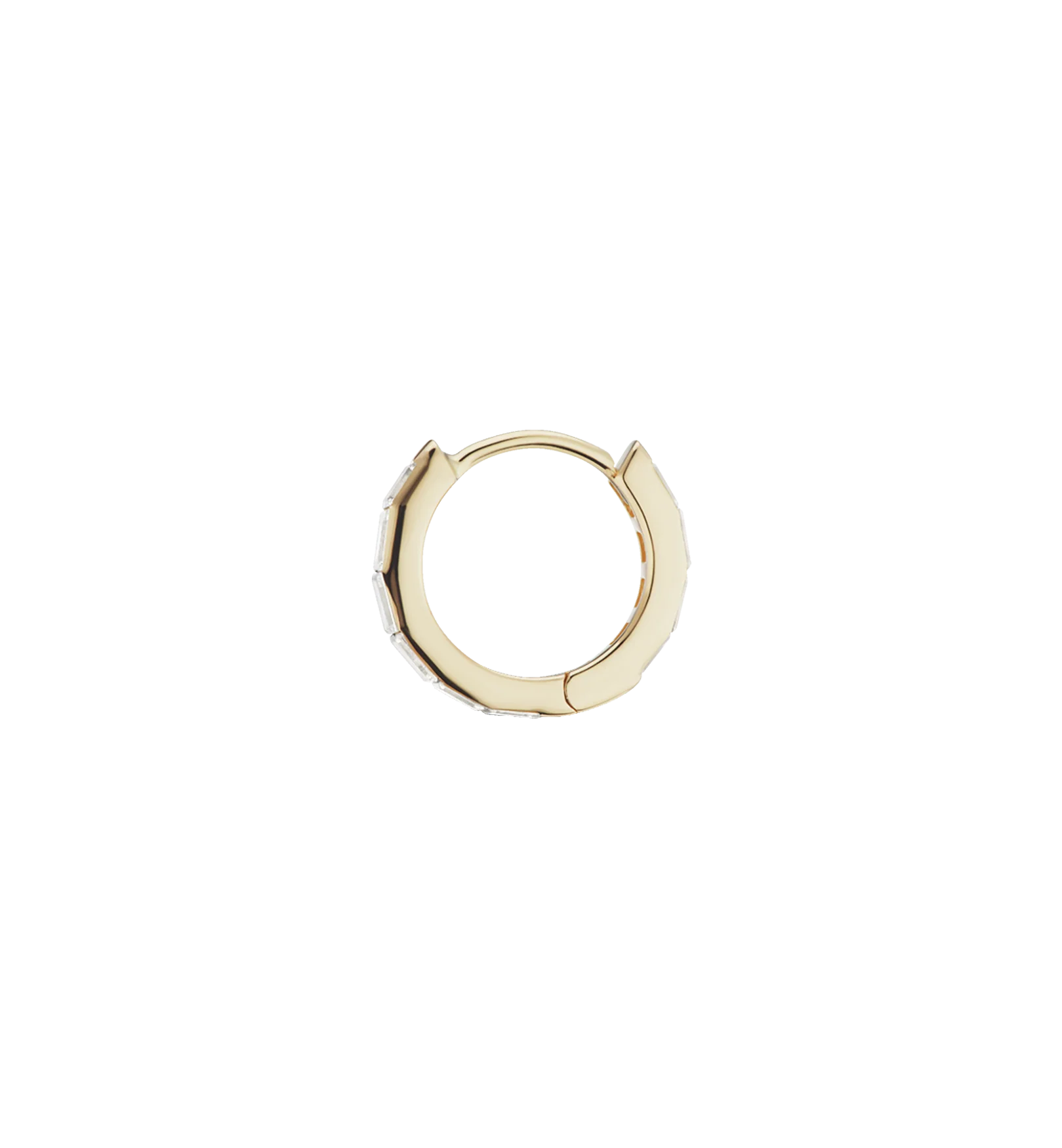 Maria Tash Invisible Diamond Baguette Earring 14K - Image 3