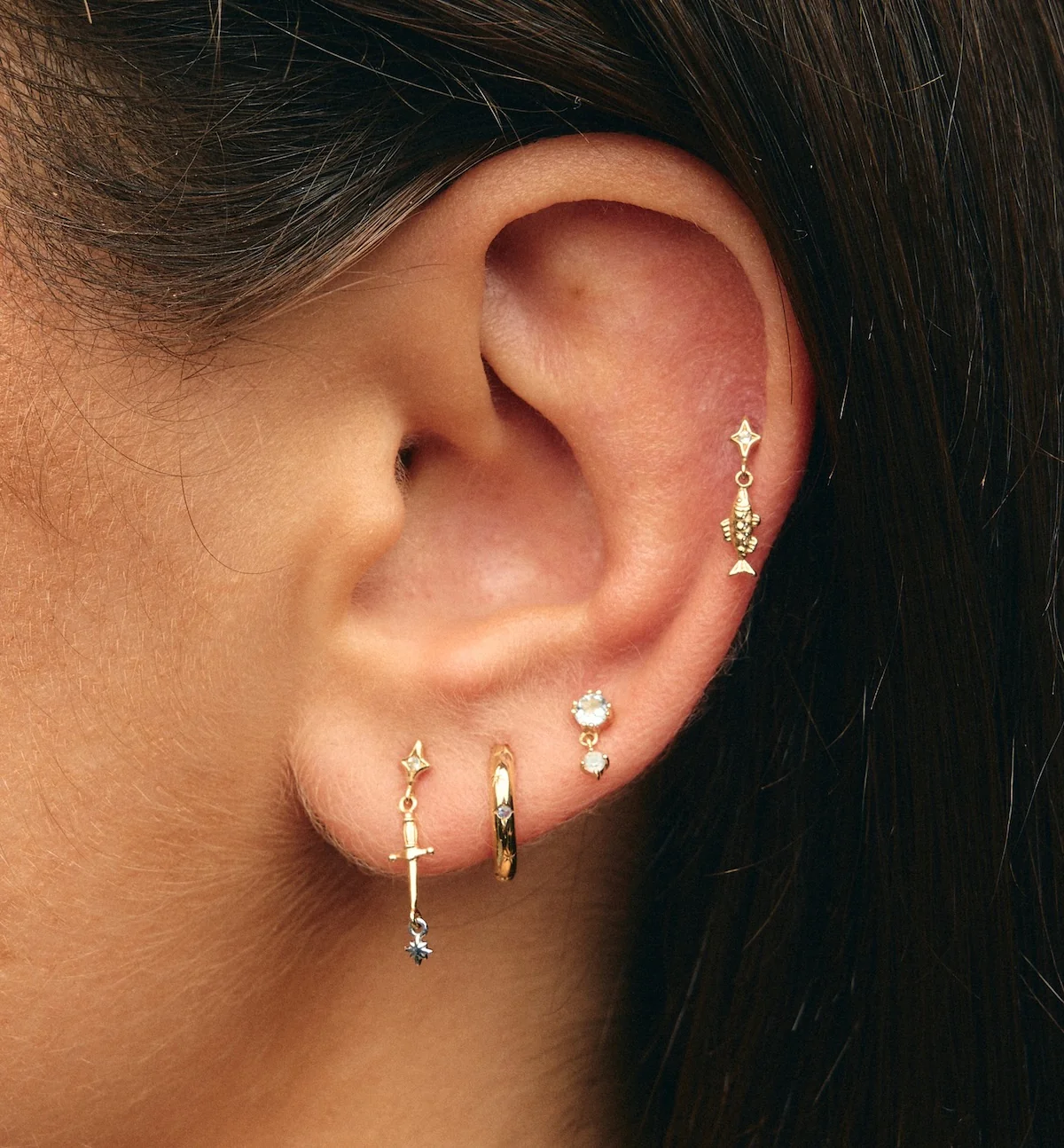 Phantom Glow Piercing Front 14K - Image 4
