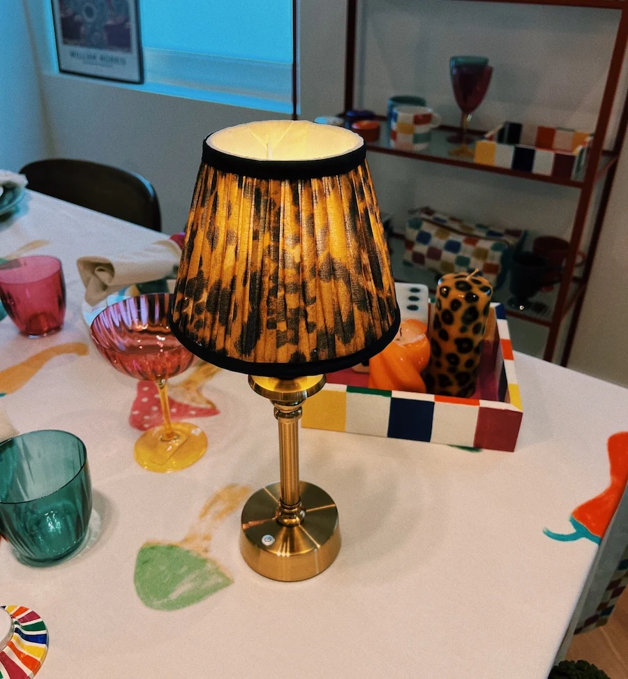 Pooky Leopard Cotton Lampshade - Image 3