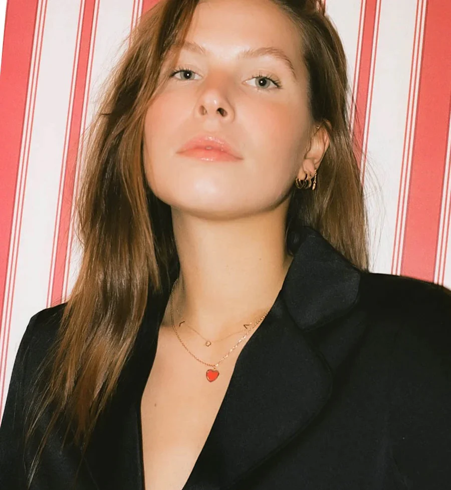 Red Heart Necklace 14K - Image 6