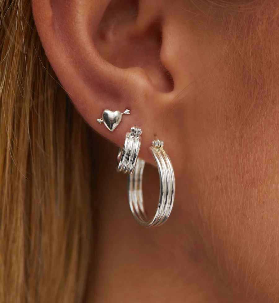 Single Cupid Stud Earring - Image 6