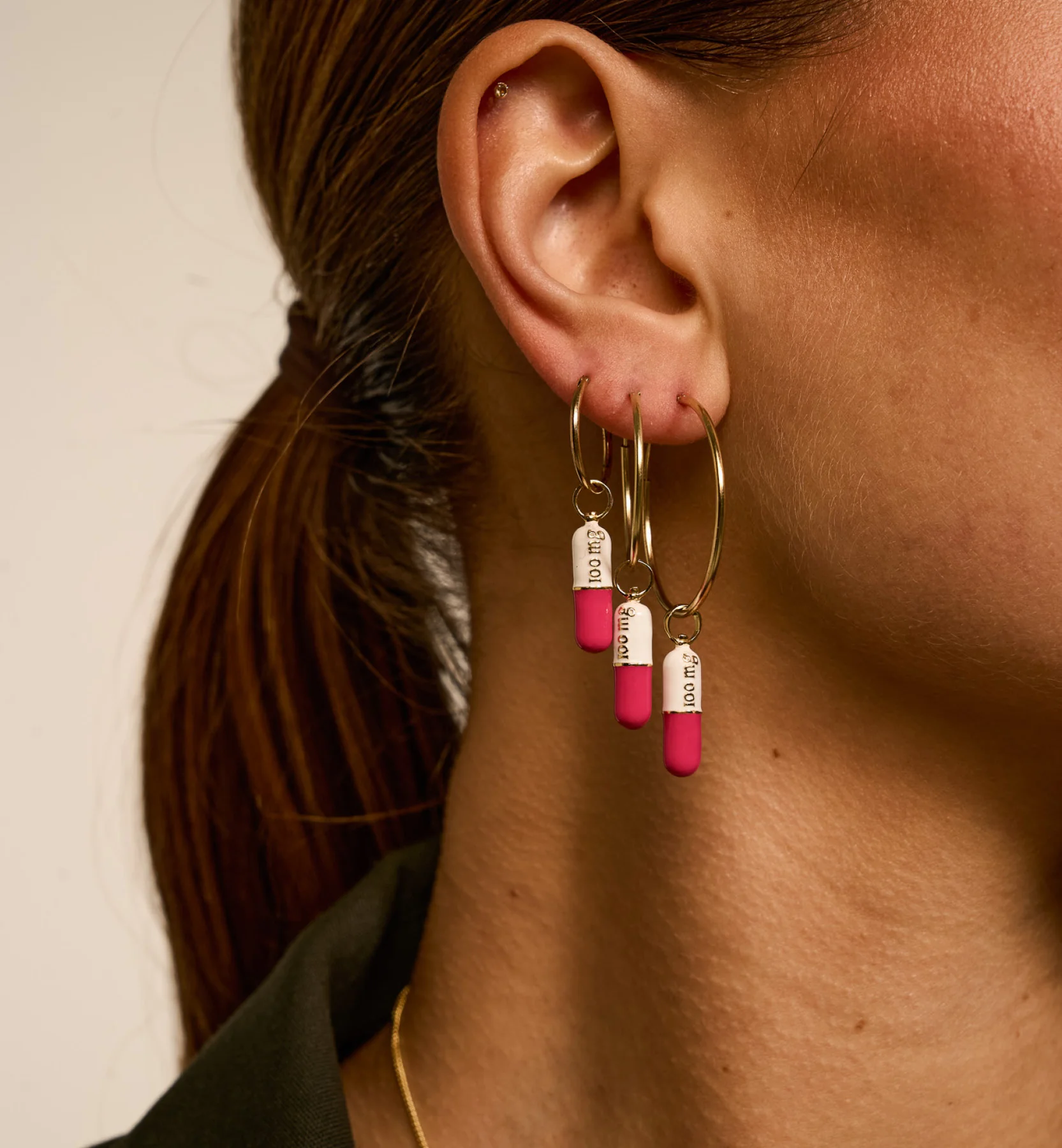 Single Plain Ring Earring - Image 3