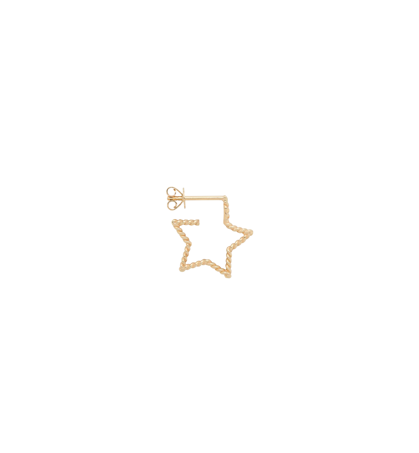 Single Tangled Star Stud Earring 14K - Image 4