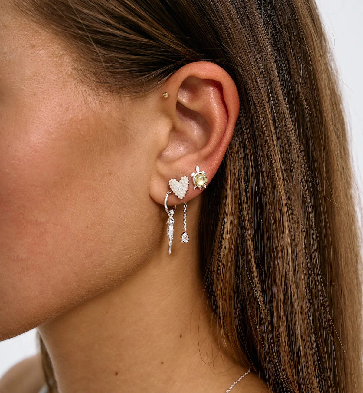 Single Whispering Turtle Stud - Image 4