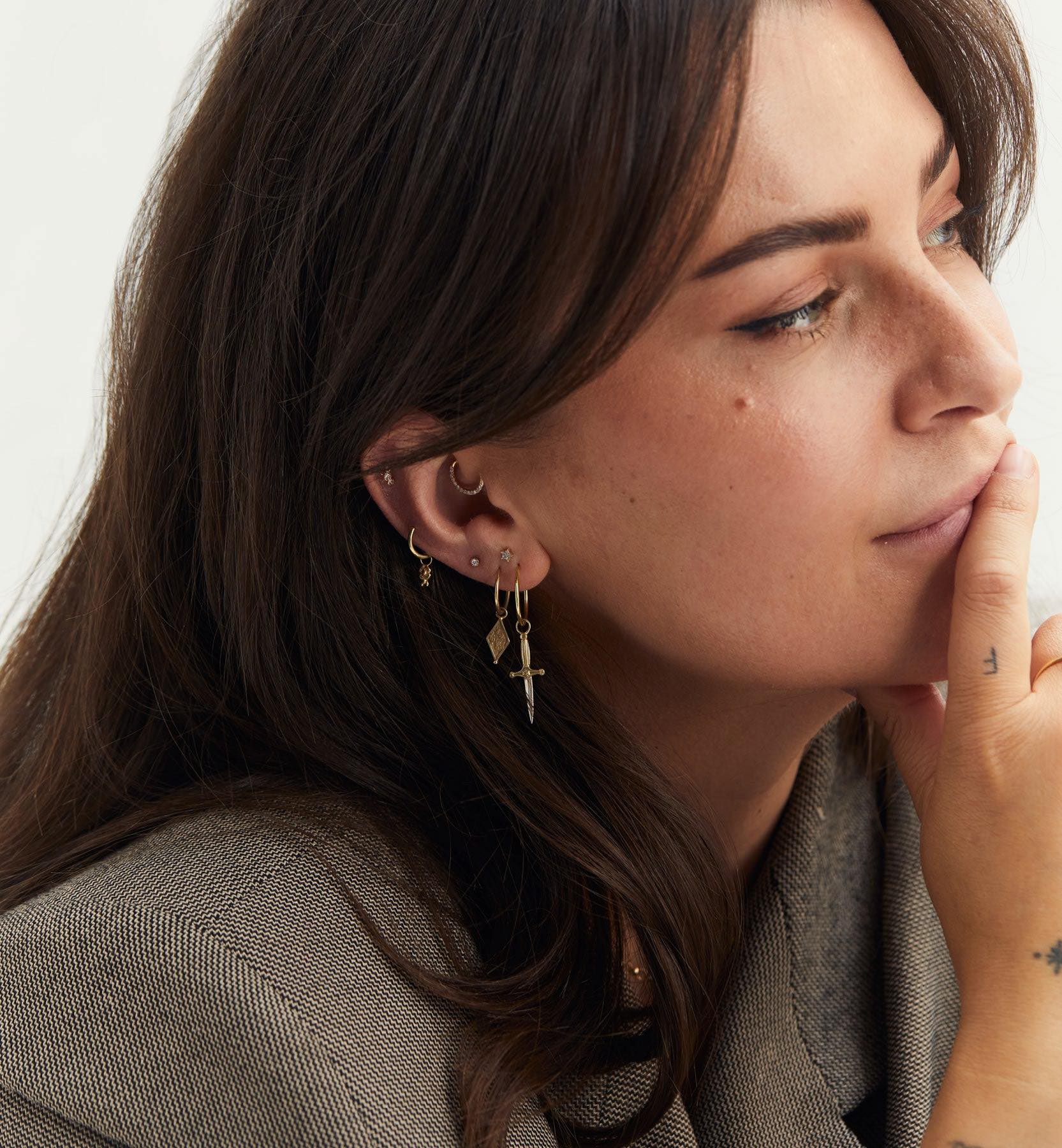 Stardust Piercing Front 14K - Image 3