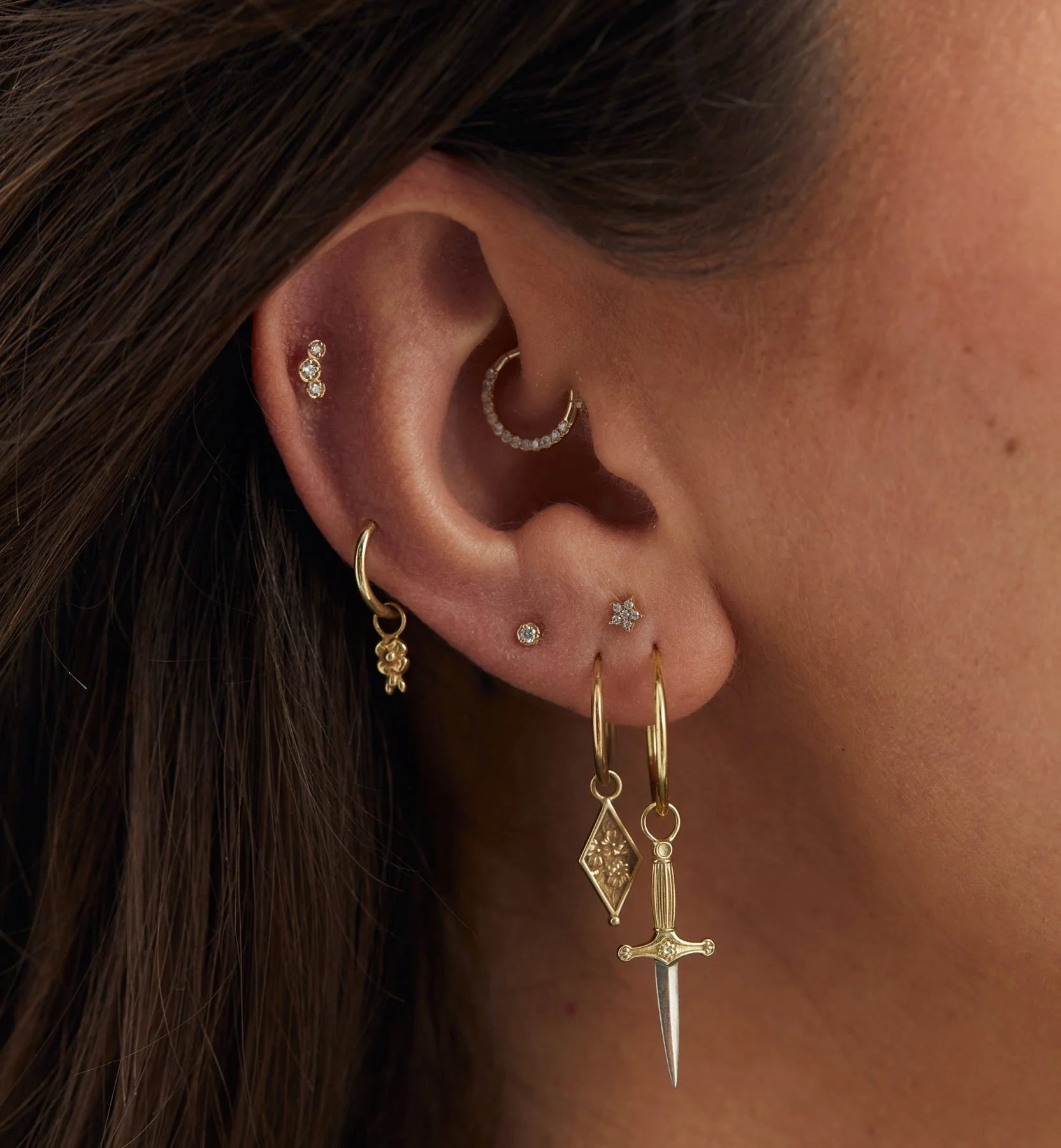 Stardust Piercing Front 14K - Image 5