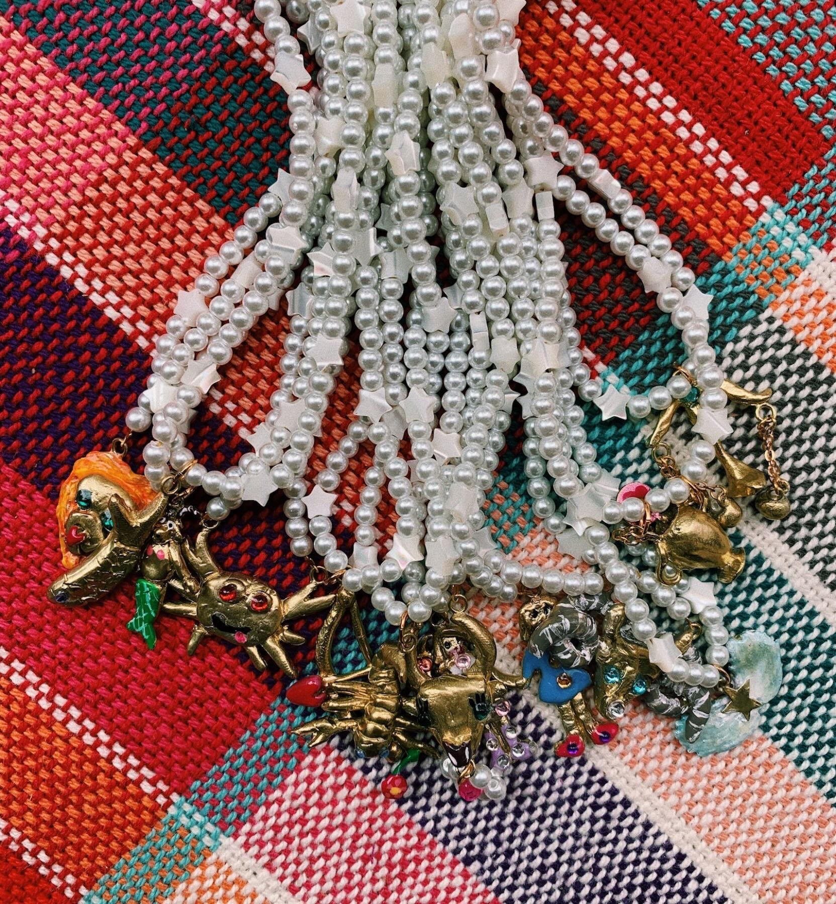 Susan Alexandra Zodiac Star Pearl Necklace - Image 3