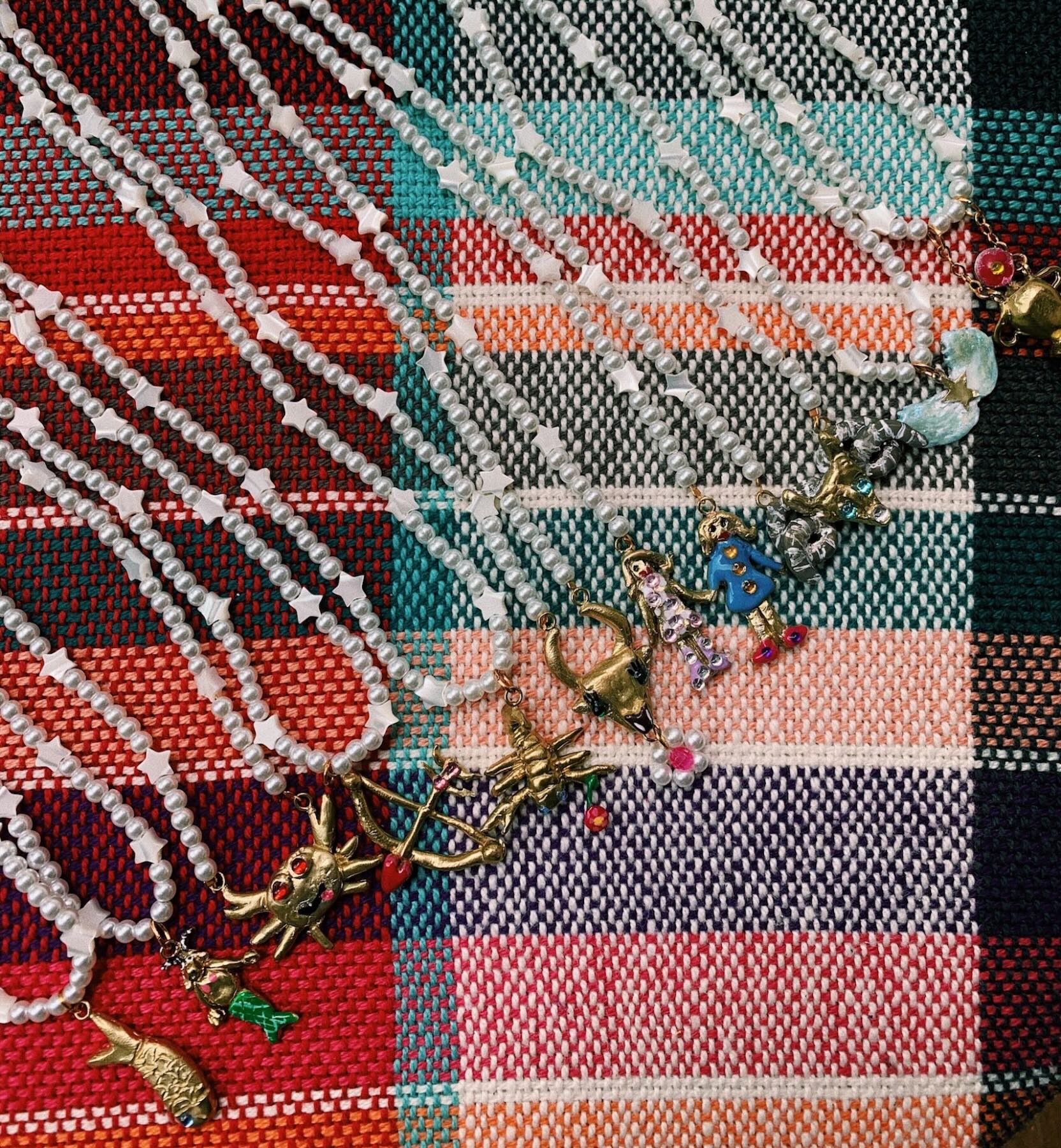 Susan Alexandra Zodiac Star Pearl Necklace - Image 4