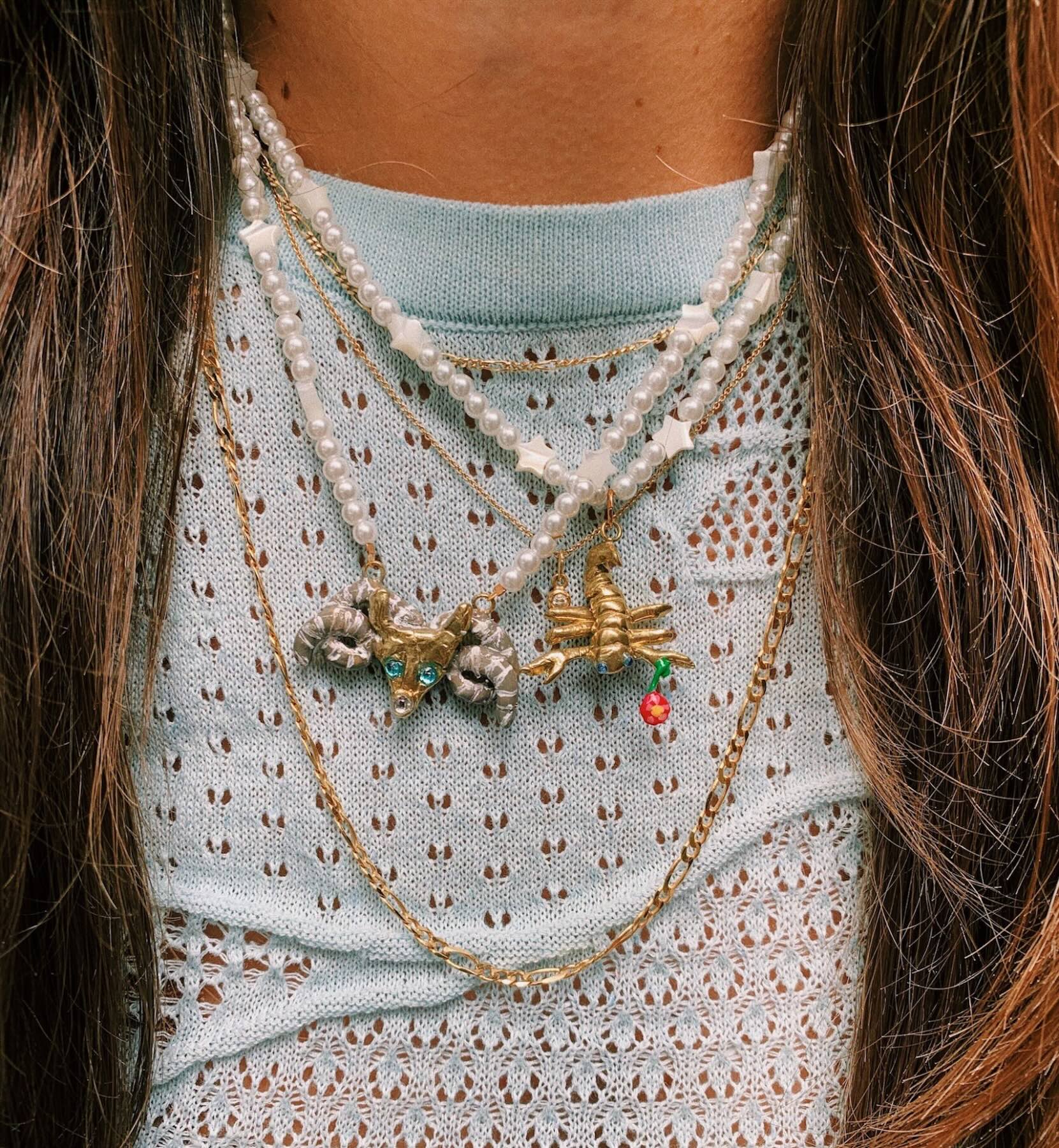 Susan Alexandra Zodiac Star Pearl Necklace - Image 7