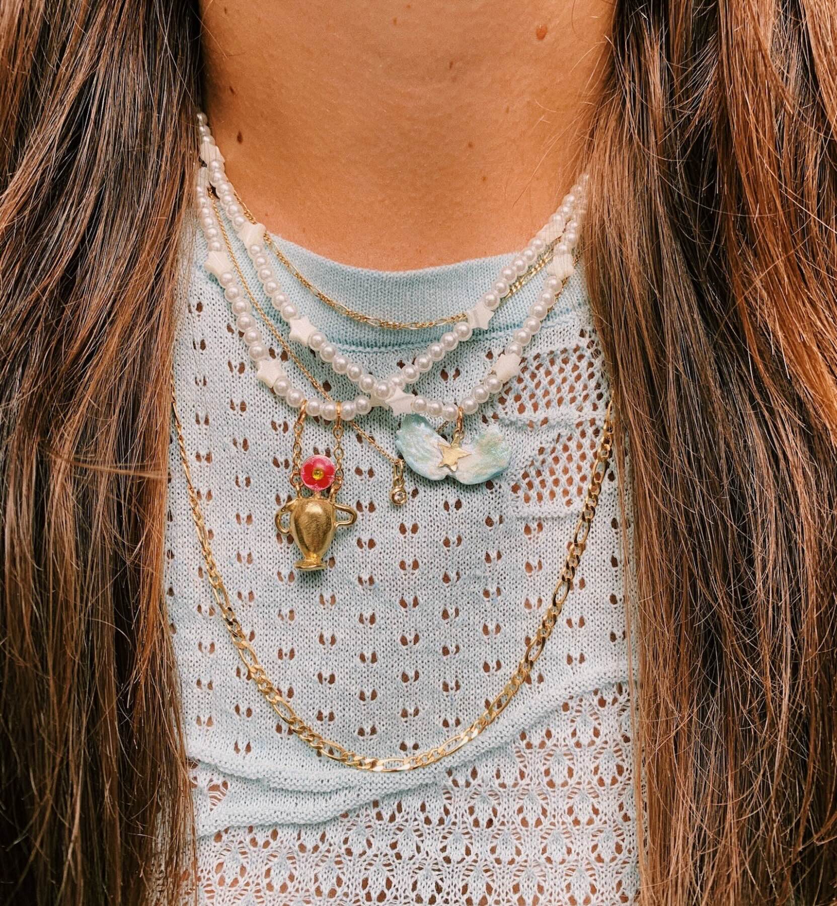 Susan Alexandra Zodiac Star Pearl Necklace - Image 8